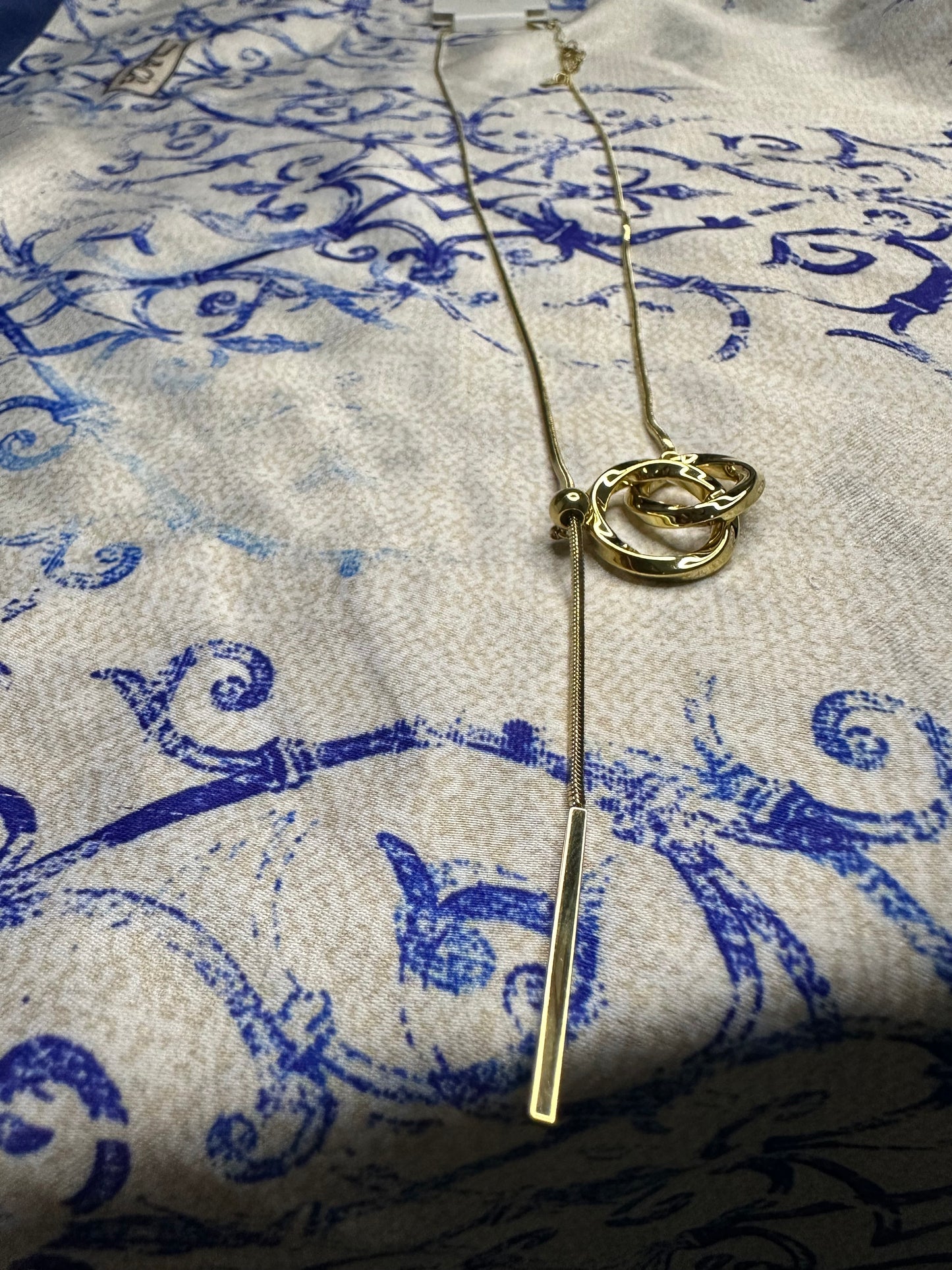 Collier sautoire dorée acier inoxydable