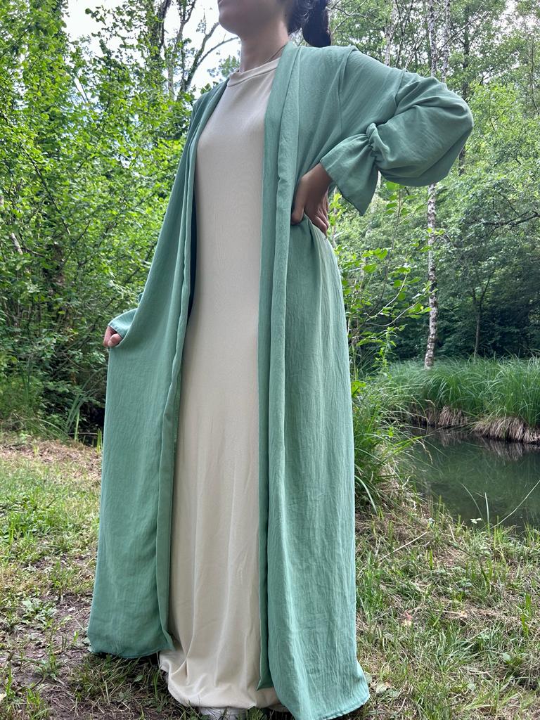 Kimono vert en jazz