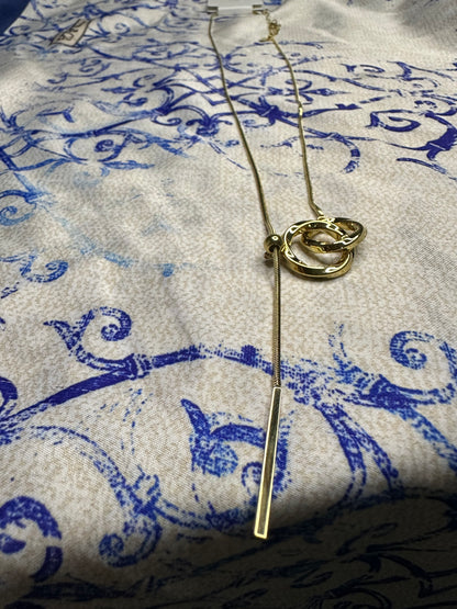 Collier sautoire dorée acier inoxydable