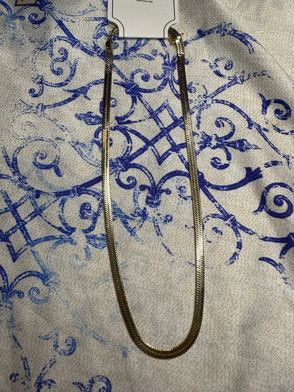 Collier serpent dorée acier inoxydable