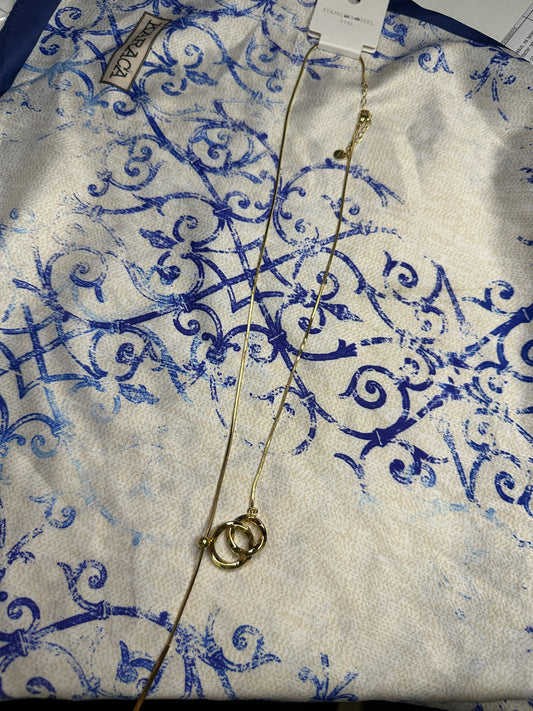 Collier sautoire dorée acier inoxydable