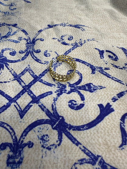Bague dorée acier inoxydable