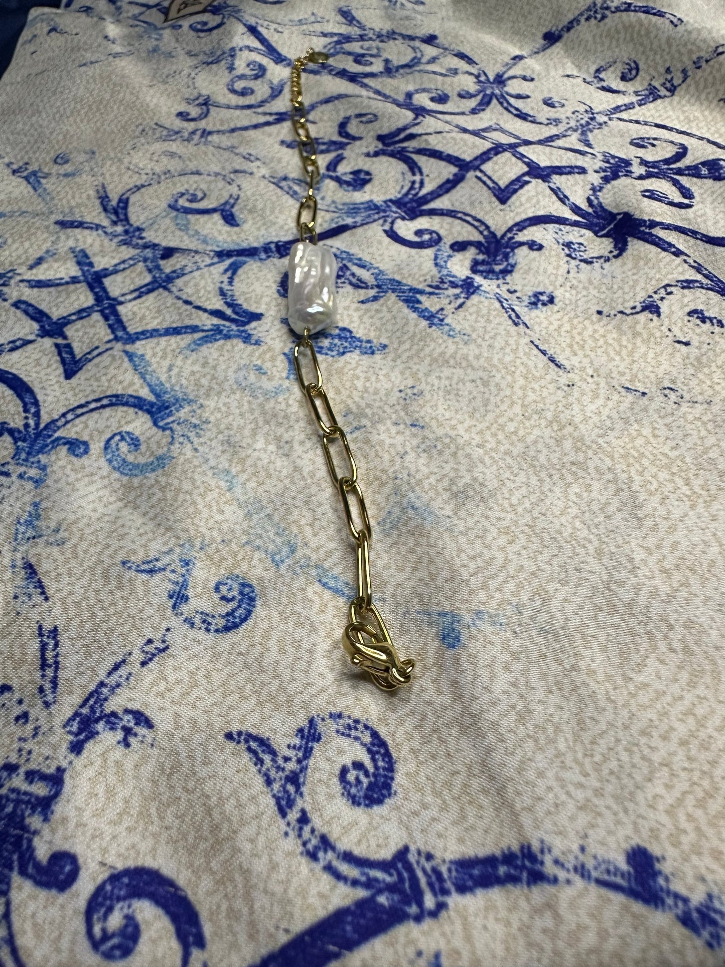 Bracelet chaîne dorée acier inoxydable