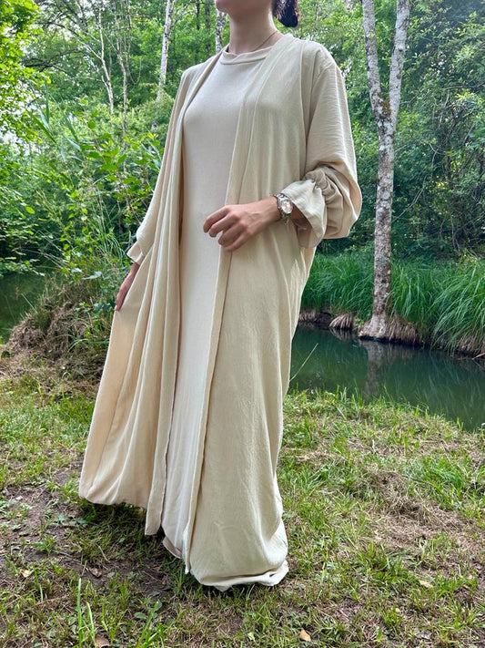 Kimono beige en Jazz